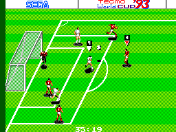 Tecmo World Cup 93 screenshot 3 for Sega Master System